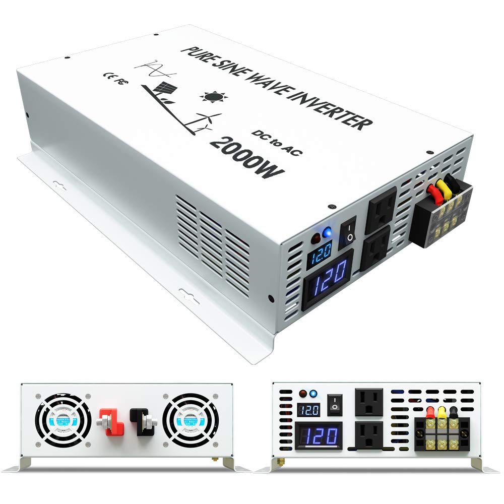 Inverter Pure Sine Wave 60Hz 120V 3000W - Автономный солнечный инвертор 24 в 120