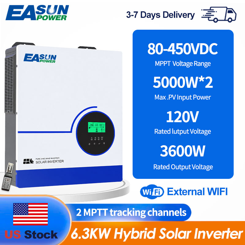 Grid Tie Inverter Limiter 2000W - Гибридный солнечный инвертор EASUN POWER 6300