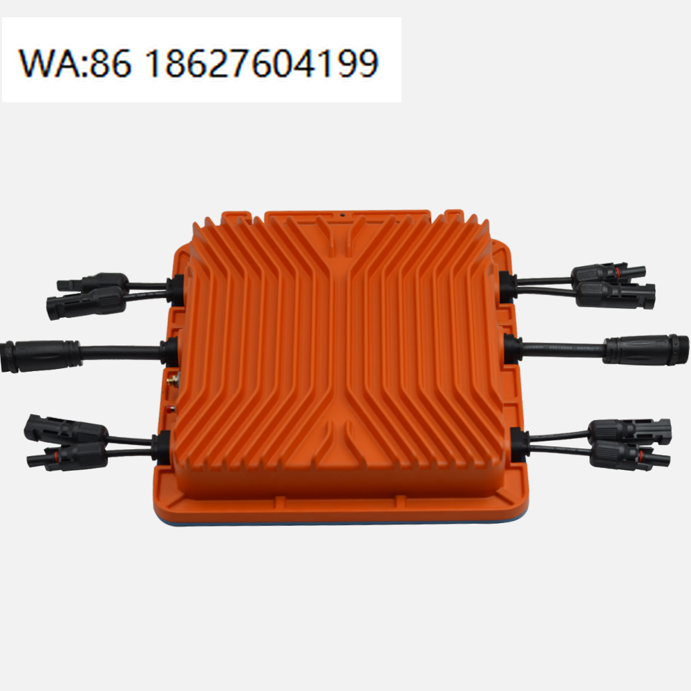 Micro Inverter 1400W Solar Grid Tie - Черный литой алюминиевый микроинвертор 1400W с