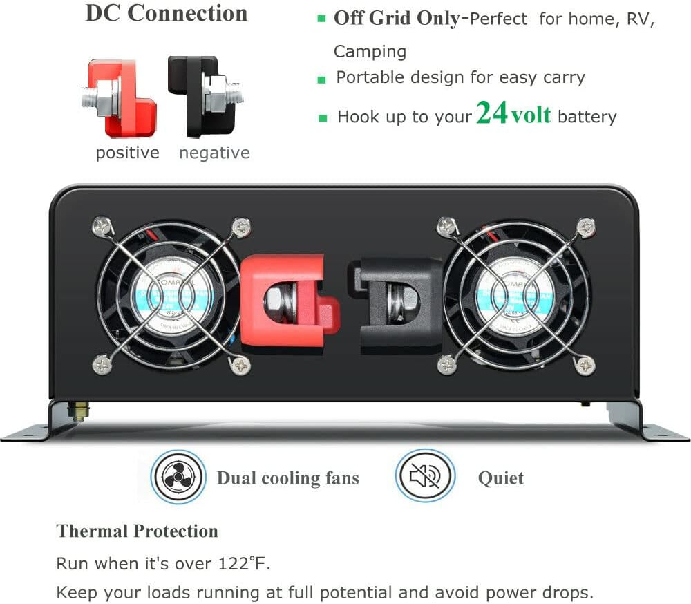 Inverter Pure Sine Wave 60Hz 120V 3000W - Инвертор солнечной энергии с чистой синусоидой