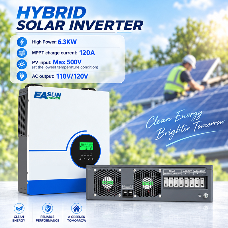 EASUN POWER 6300 Вт – гибридны – обзор и цена Grid Tie Inverter Limiter 2000W