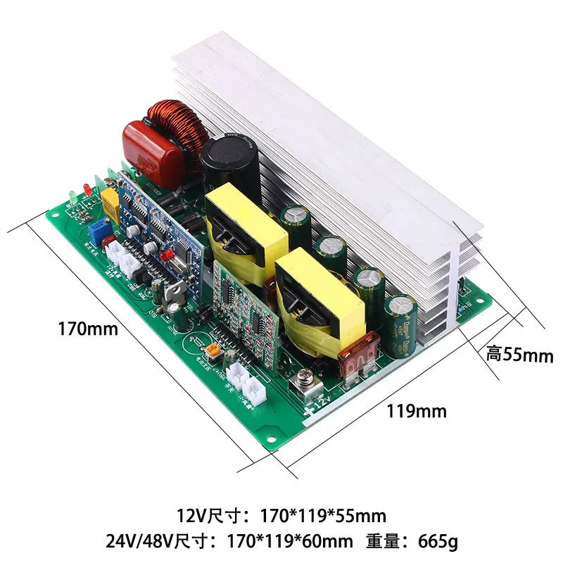 для преобразования постоянного – обзор и цена Pure Sine Wave Inverter Board 24V 48V